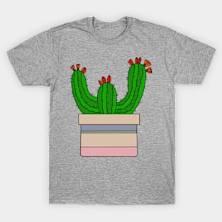 Cute Cactus Design #76: Trident Cactus T-Shirt